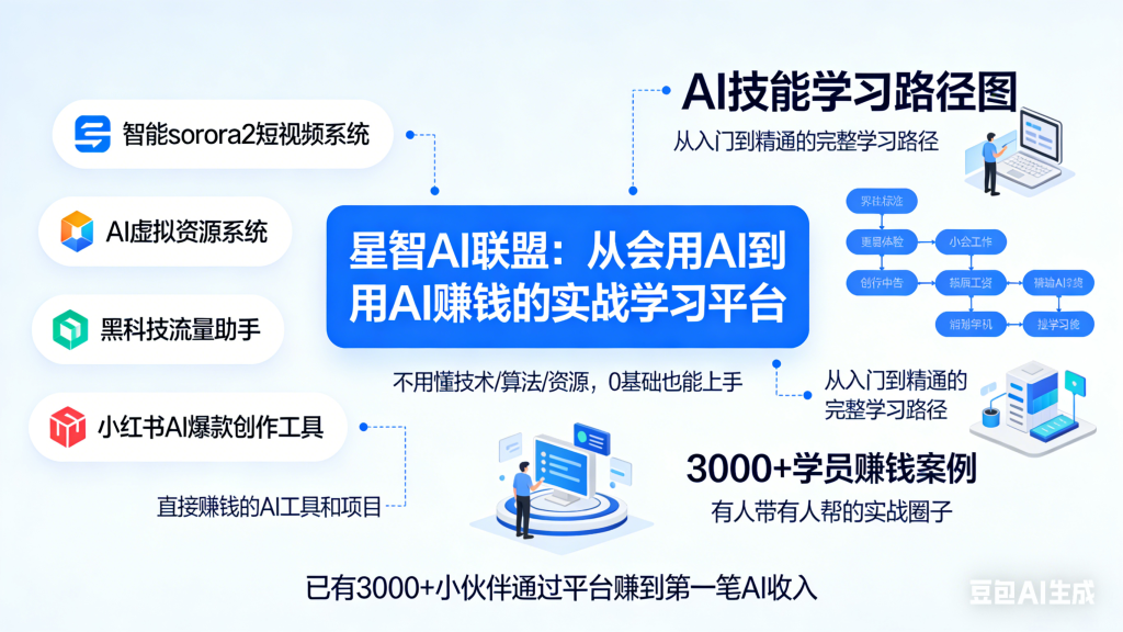 图片[3]-【一文读懂】关于星智AI联盟平台的一切：价值、玩法与成员权益！（也可以称为AIOPC界的蜜雪冰城）-星智AI联盟-AI变现实战平台