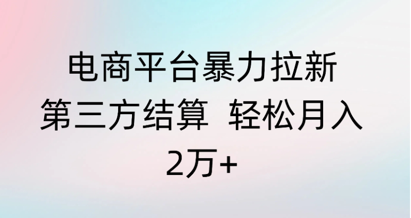 电商平台拉新第三方结算-星链科技社-全网AI获客工具聚合与项目资源支持平台