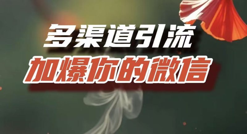 多渠道把流量导入到私域，互联网人必须掌握的底层能力-星链科技社-全网AI获客工具聚合与项目资源支持平台