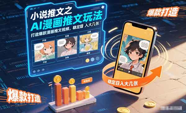 AI漫画推文玩法-星链科技社-全网AI产品推广返佣与创业资源支持平台
